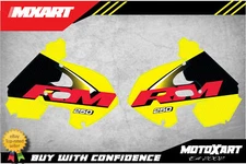 Retro Radiator Shroud stickers for Suzuki RM 250 1999 - 2000  RETRO RM