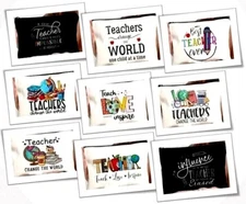 Makeup Bag Teacher Gift Cosmetic Case Easy Clean Organize Purse Travel