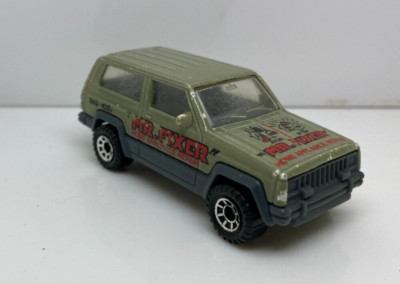 MATCHBOX JEEP CHEROKEE 1986 GRÜN MR FIXER MACAU DIE-CAST 50*