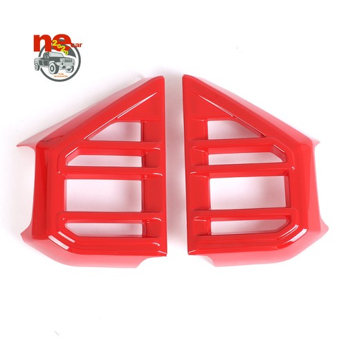 Red ABS Center Dashboard Air Vent Outlet Trim Kits For Tun dra Se quoia 2022-23 - Picture 3 of 7