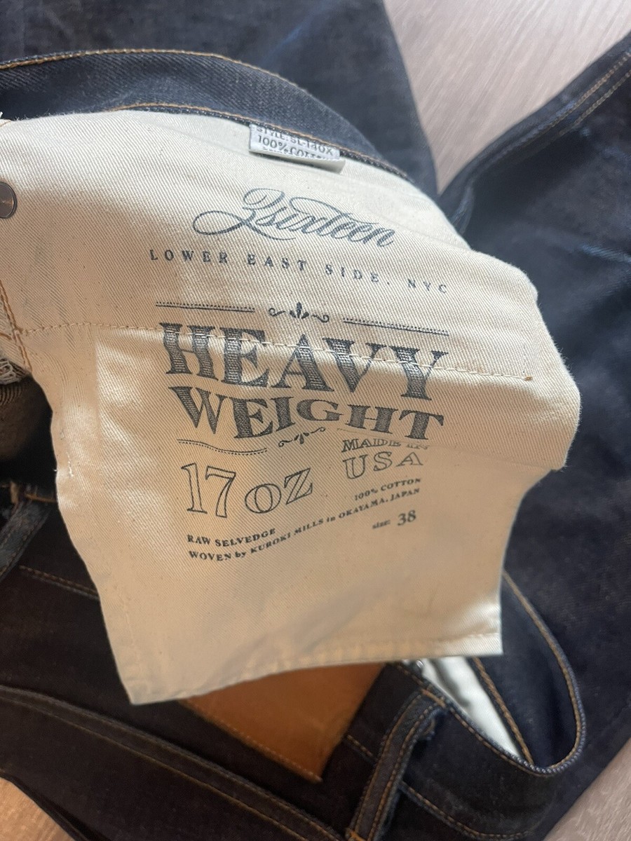 3sixteen Jeans Men 38 Blue Selvedge Japanese Raw Denim Heavy