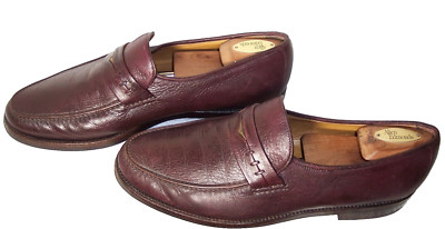 Renzo Favero sz 11 (US) 10 (UK) Brown Soft Calfskin Leather Loafers Shoes Italy