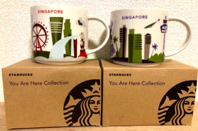 スターバックス　デミタスカップ　You are Here シンガポール　2種 スターバックスデミタスカップYou are Here シンガポール2種