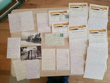 correspondance de vacances de familles bourgeoises du 16 arrondissement de Paris