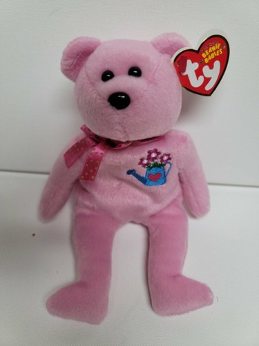 Ty Beanie Babies -New Mothering The Bear-MWMT-Flower Filled Watering Can 6" - 第 5/5 張圖片