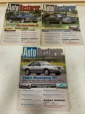 Lot of 10 Auto Restorer Magazines from 2011 ~Very Good