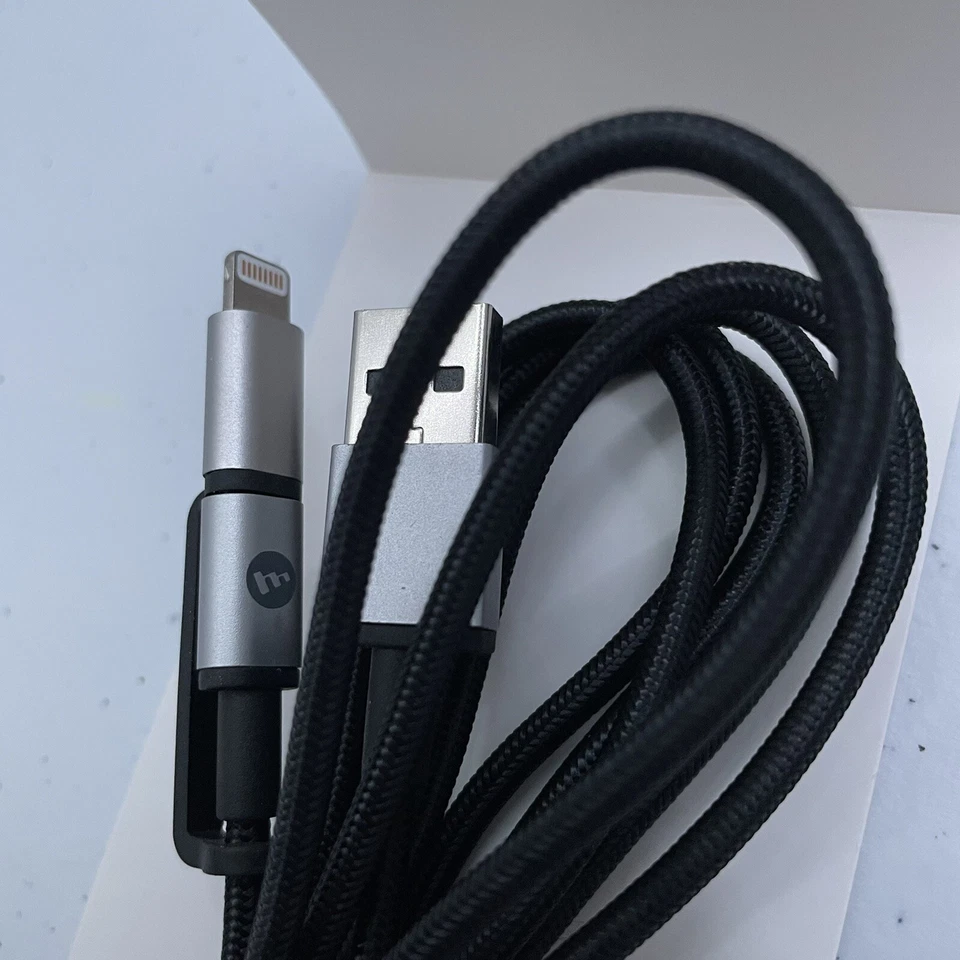 iPhone & Android charger-Mophie Essentials 6.5FT/2M 2-in-1 charge & sync - Image 4 of 4
