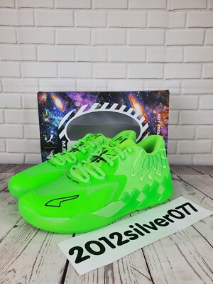 Puma LaMelo Ball MB.01 Lo Jr 'Volt' Green Gecko 377368-07 Multiple Sizes NEW 
