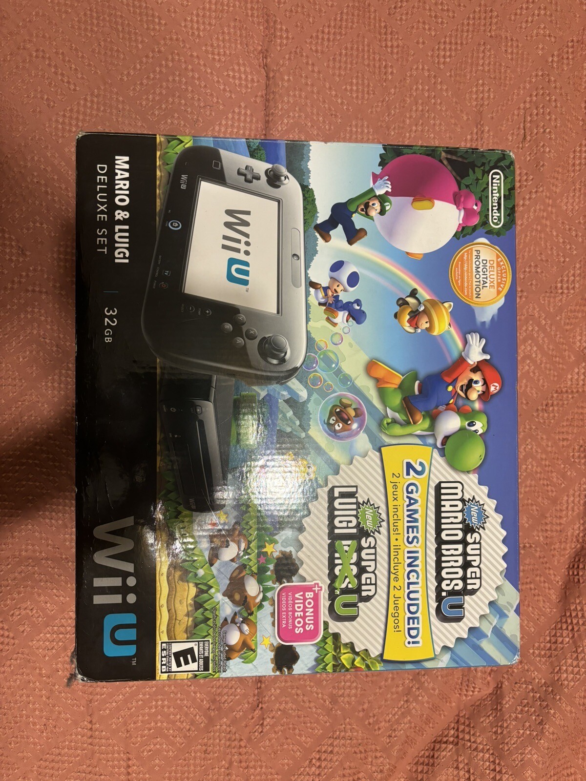 Nintendo Wii U Mario & Luigi Deluxe Set 32 GB Console W/ Mario Kart