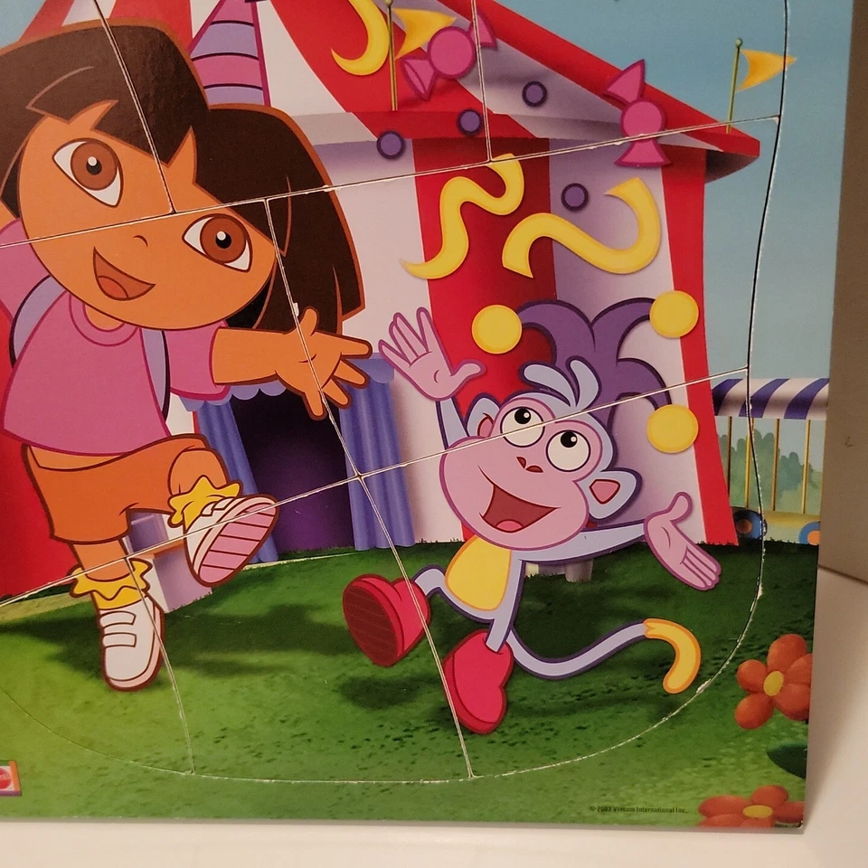 Rompecabezas de madera de 8 piezas Viacom Mattel Dora la Exploradora y Botas el Mono 2003 Foto 4 de 4