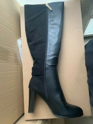 River Island Tregar 1073 Stiefel Damen Women Gr:39 Schwarz Black High Heels Neu - Bild 1 von 2