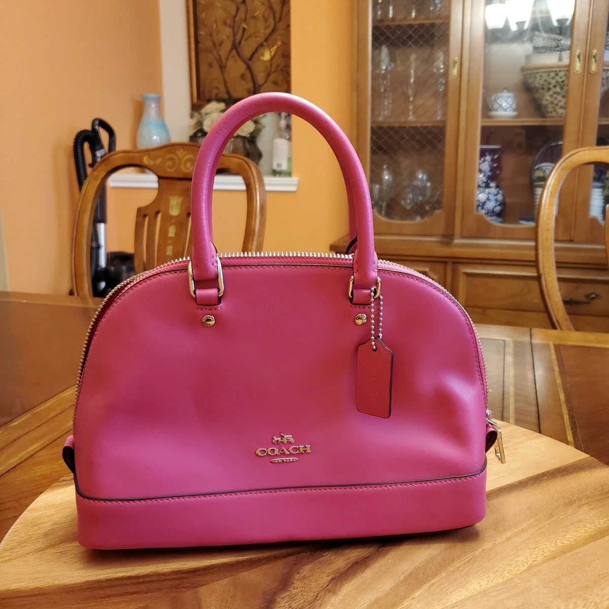 Coach Pink Leather Mini Sierra Satchel Coach