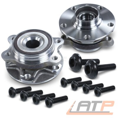 2x RADLAGER MIT RADNABE VORNE/HINTEN FÜR AUDI A6 4F C6 A8 4D 4E R8 VW PHAETON
