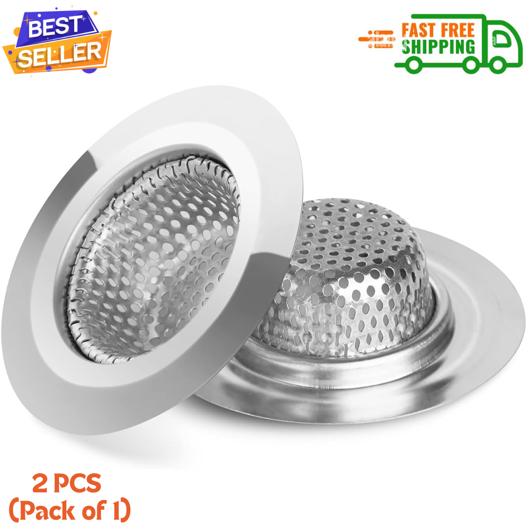 2PCS Bathtub Drain Strainer - 2.79 inch Shower Hair Drain Catcher, Bathroom Sink