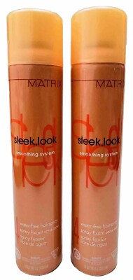 2 matrix #4 sleek water-free hairspray smoothing system 10oz ea scuff/dented