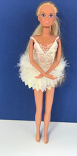 Magic moves Sindy ballerina barbie with original white dress blonde hair
