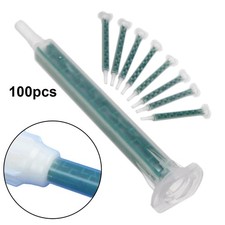 100 PCS 2K Glue Mixing Tips Mixer Nozzles Static Mixer For Epoxy Adhesive