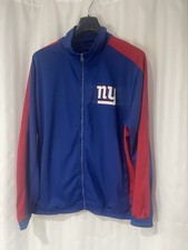 New York Giants NFL Track Jacket Warmup Embroidered Logo XL Big Blue NWOT Retro