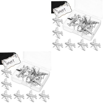 2 Count Flugzeuge Pin Druckstifte Flugzeug-Pinnnadeln Kartenstifte