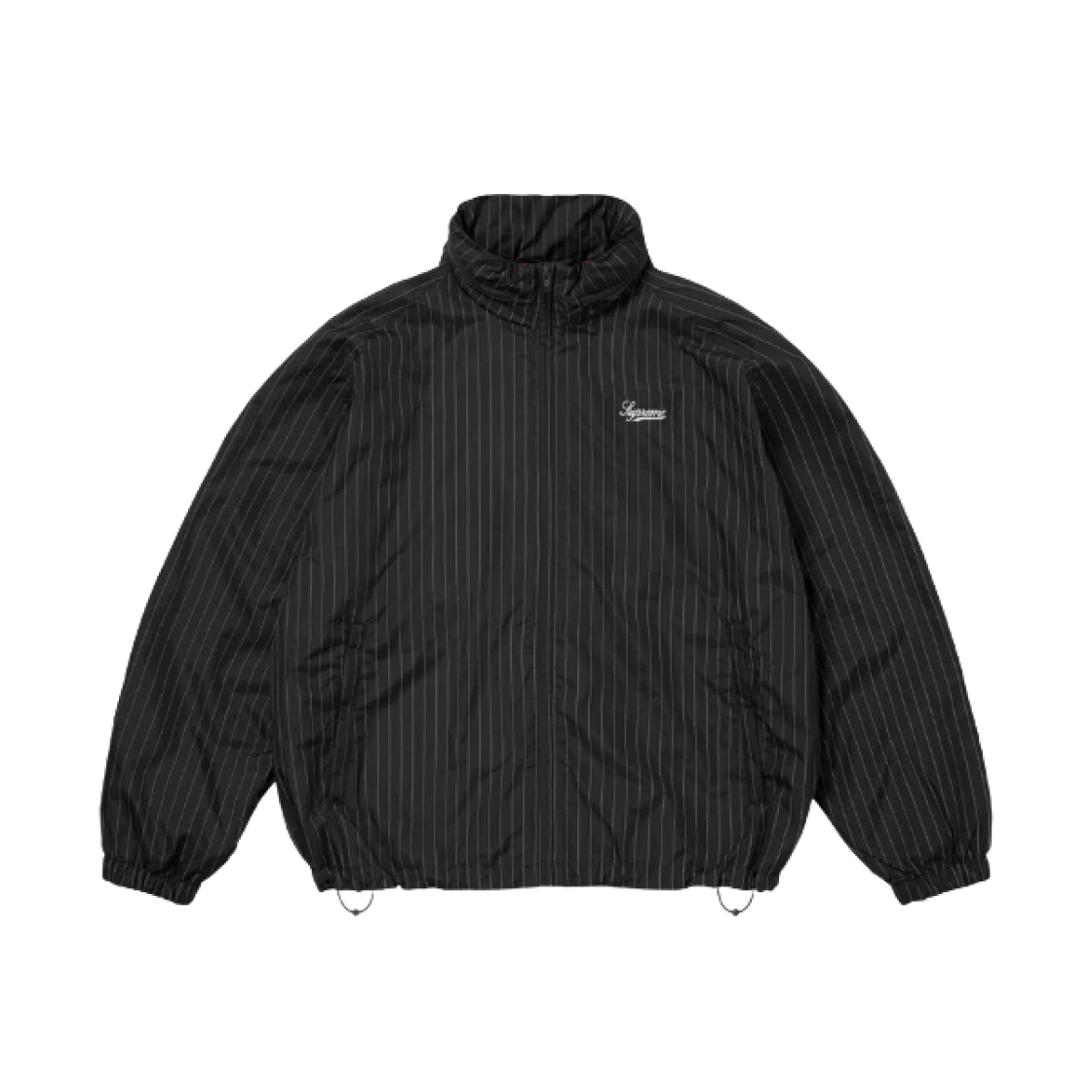 Veste de survêtement Supreme Reflective Pinstripe noire   24FW
