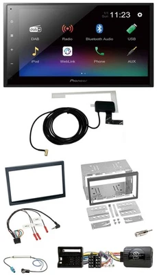 Pioneer DAB Lenkrad Bluetooth 2DIN USB Autoradio für Peugeot 307 2006-2009 - Bild 1 von 4