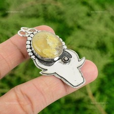 Daughters Day Deal 925 Sterling Silver Garden Quartz Gemstone Sister New Pendant