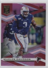 2020 Panini Donruss Elite Rookies Pink Marlon Davidson #200 02sc