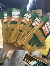 5 Scotts Leather Landscaping Durable Protection Gloves Men's Size Large L New