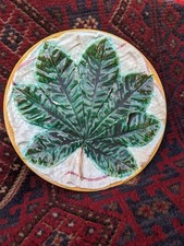 ANTIQUE GEORGE JONES MAJOLICA CHESTNUT PLATE Free Ireland & UK 48hr Post #1