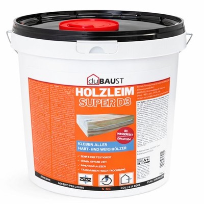 dubaust WOD24 D3 Holzleim, wasserfest, für Hartholz und Weichholz 5Kg Eimer