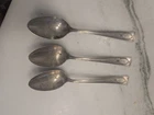 3 Carthage by Wallace Sterling Silver Teaspoon Tea Spoon 5 1/2" 5 O'Clock