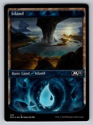 Island (Showcase) Foil - Core Set 2021 M21 #310