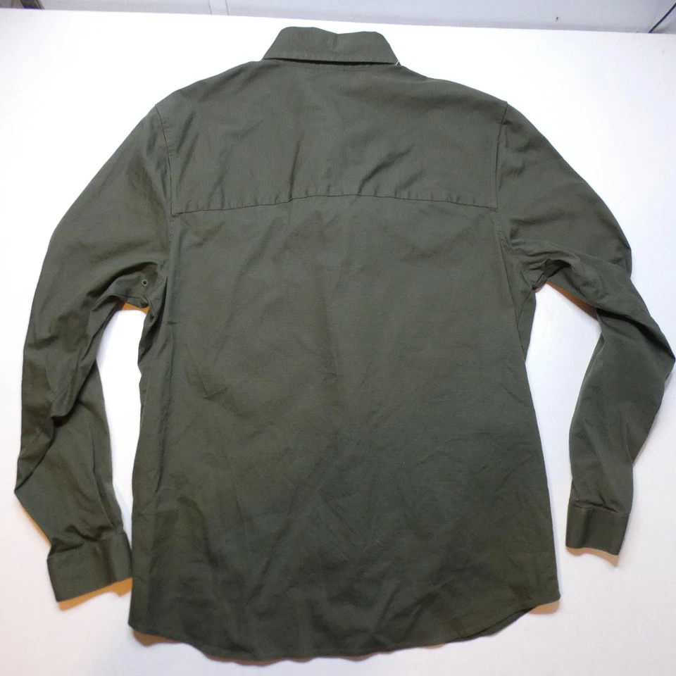 Camisa militar Oakley para hombre mediana Ripstop verde militar elástica ropa de trabajo táctica Foto 2 de 4