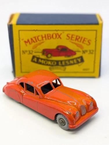 MATCHBOX LESNEY 32a Jaguar XK140 1957 in Near Mint Box original vintage toy car