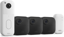 Blink Video Doorbell  3 Outdoor 4 Smart Cameras 4th Gen With Sync Module Core