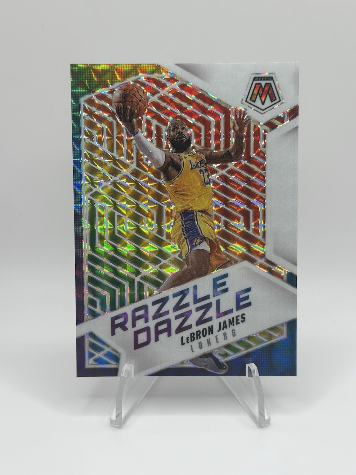 2024-25 Panini Mosaic LeBron James Razzle Dazzle SP