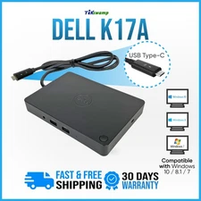 Genuine Dell WD15 K17A Business Dock USB-C Dual 4K Docking Station