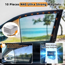 Magnetic Side Window Sun Shade Small for SUVs/Compact Cars Highlander/CRV/RAV4 