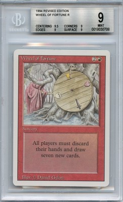 MTG 3rd Edition Revised 1994 Wheel of Fortune BGS 9.0+ (Quad+)