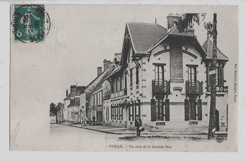 Carte Postale Ancienne CPA 77 Fontainebleau, Entrée De La Grande Rue, Noir Et Blanc