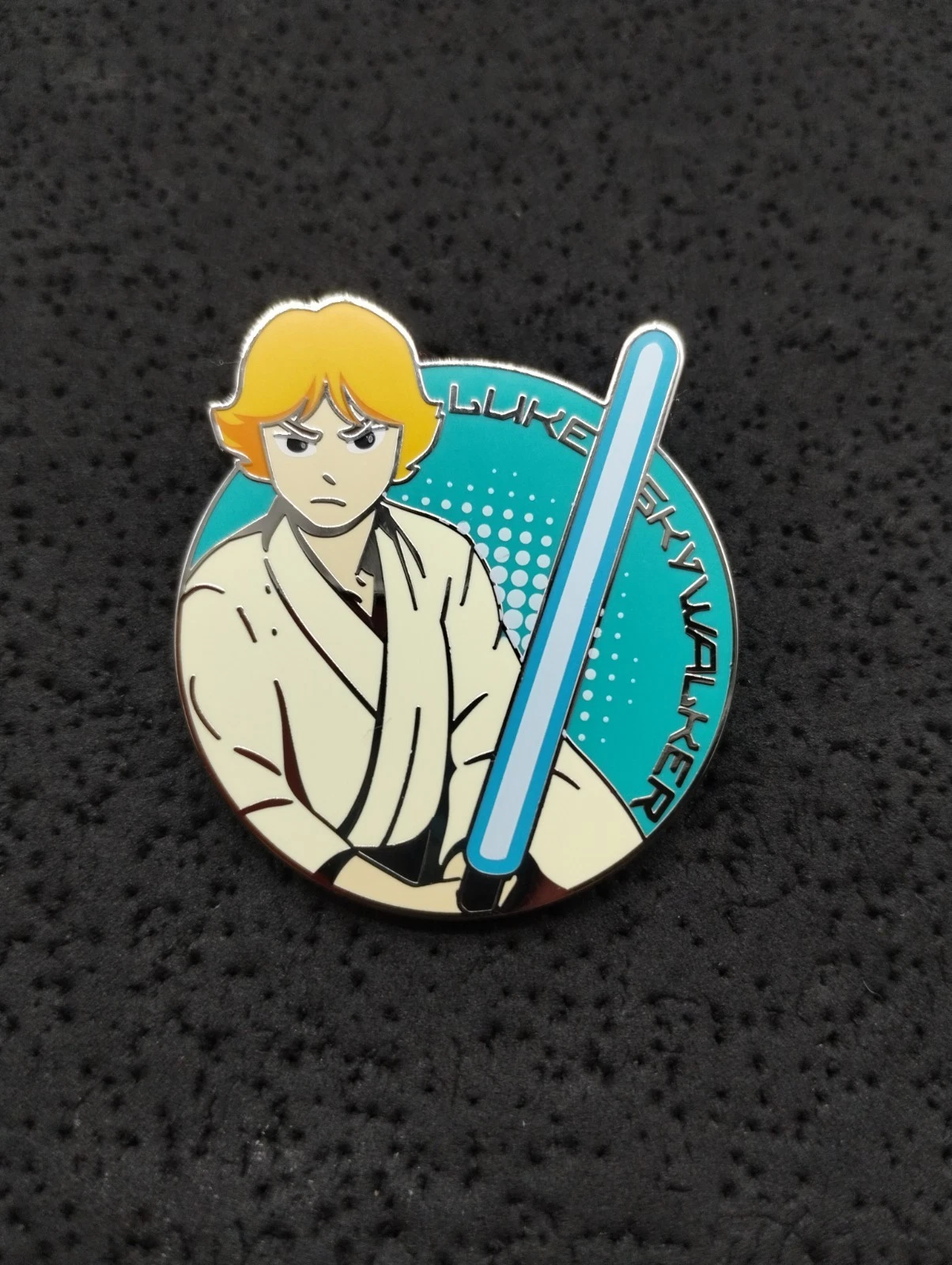 2024 Disney Luke Skywalker Holding Lightsaber Star Wars Anime Trading Pin