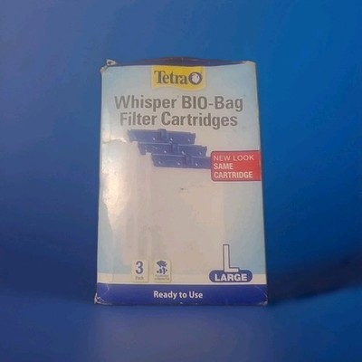 Tetra Bag Filter Cartridges 3 Pack Large Opened Box Unused, Fisher Tank Filter