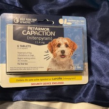 PetArmor Capaction Nitenpyram 11.4mg 6 Tablets for Dogs 2-25 lbs