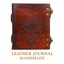Leather Journal Notebook 7x5 Handmade Vintage...