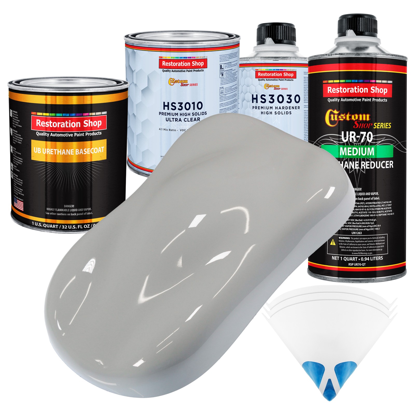 Mesa Gray Premium Urethane Basecoat Clearcoat Auto Paint Kit  