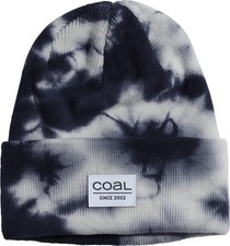 Coal Headwear The Standard Black White Tie Dye Beanie - 100 Acrylic, Men's