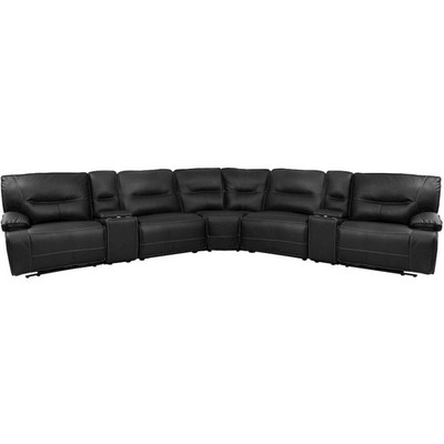 7 Piece Modular Power Reclining Sectional with Power Adjustable Headrests