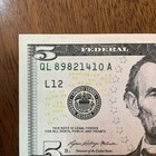 Fancy Serials Numbers $5 2021 “SOLID” A QL(89821410) SOLID (A) Collectors Must — photo 2