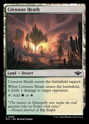 Creosote Heath NonFoil Outlaws of Thunder Junction 255 NM MTG