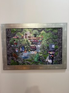 Ralph Rankin "Alice Party's at Franks" Signed 41" x 29" Framed Digital